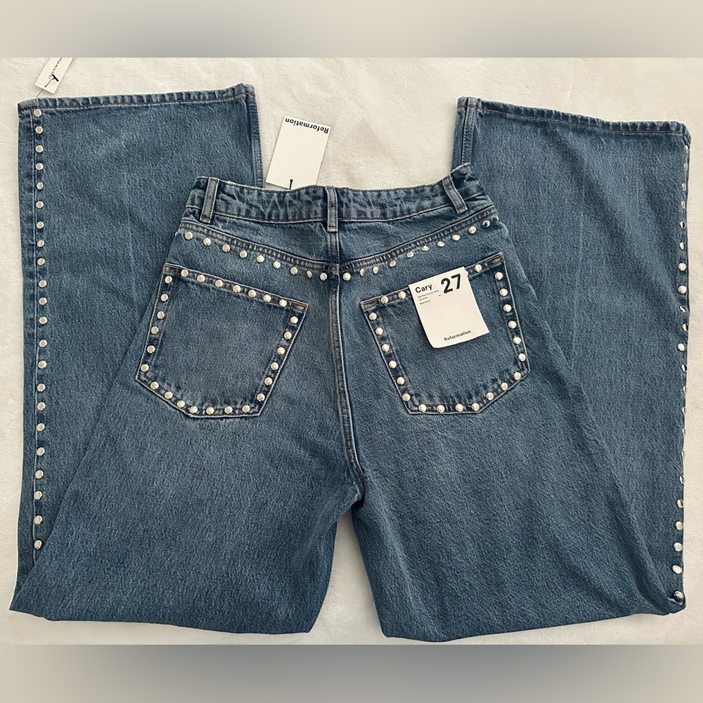 Reformation Cary high rise slouchy wide leg jeans